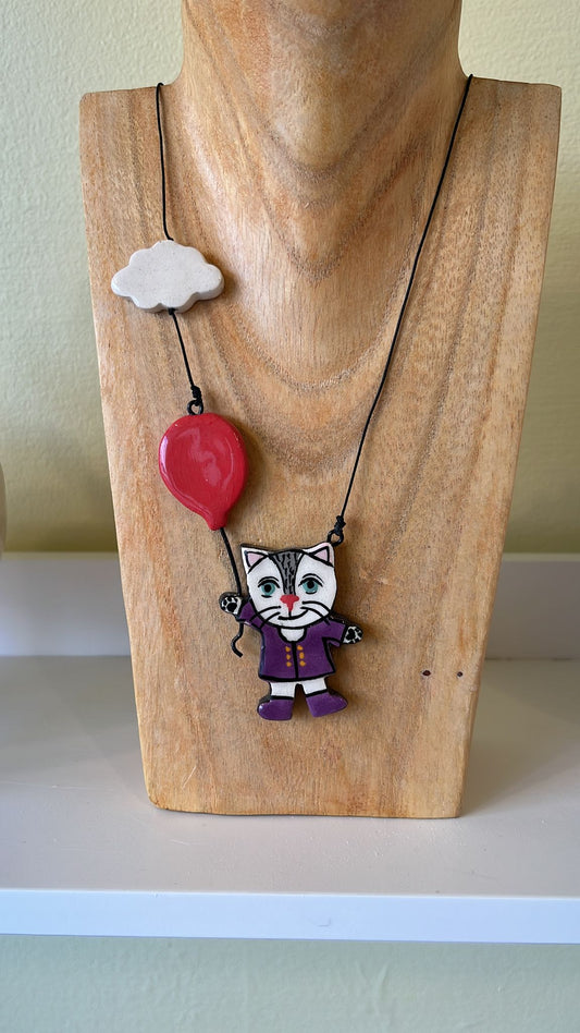 Necklace Cat&Baloon